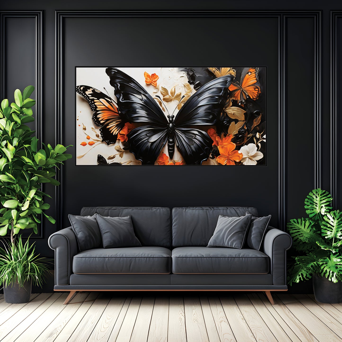Velvet Wings Canvas Wall Art