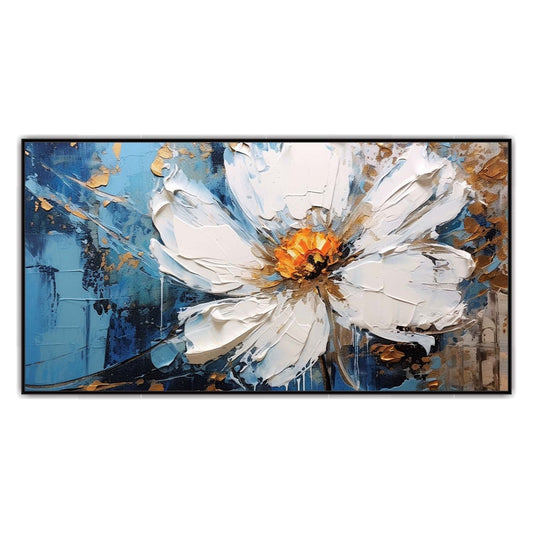 Textured Petal Passion Canvas Art Wall Painting