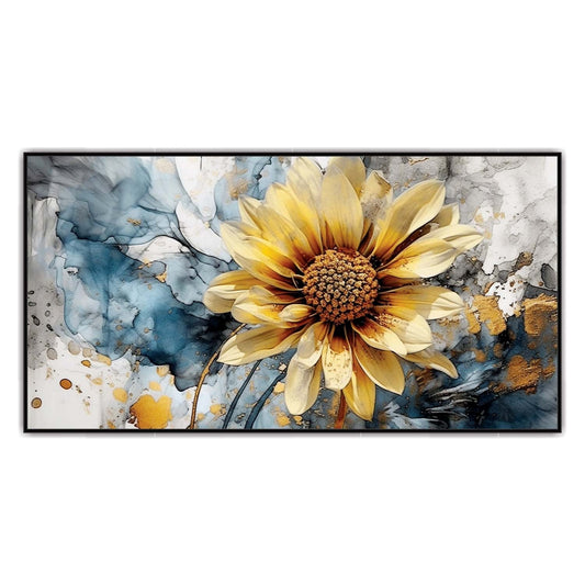 Golden Sunflower Bloom Canvas Art Wall Painting