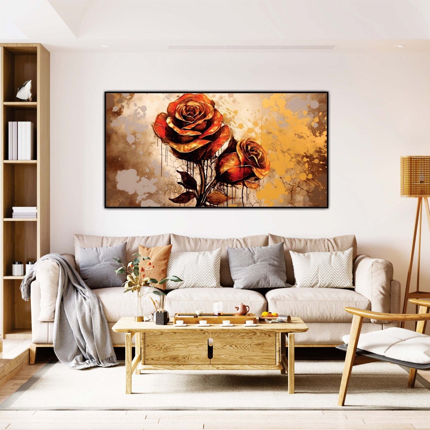 Rustic Roses Canvas Wall Art