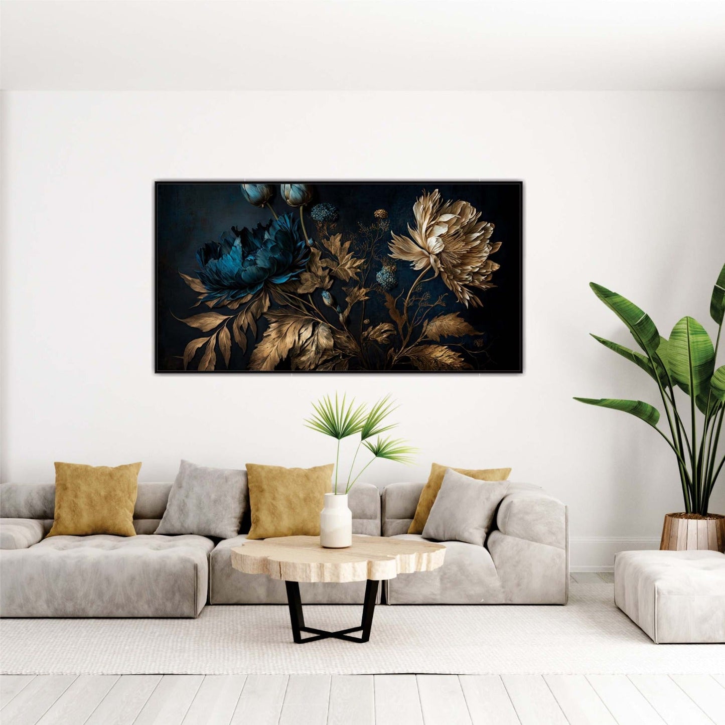Regal Bloom Canvas Wall Art