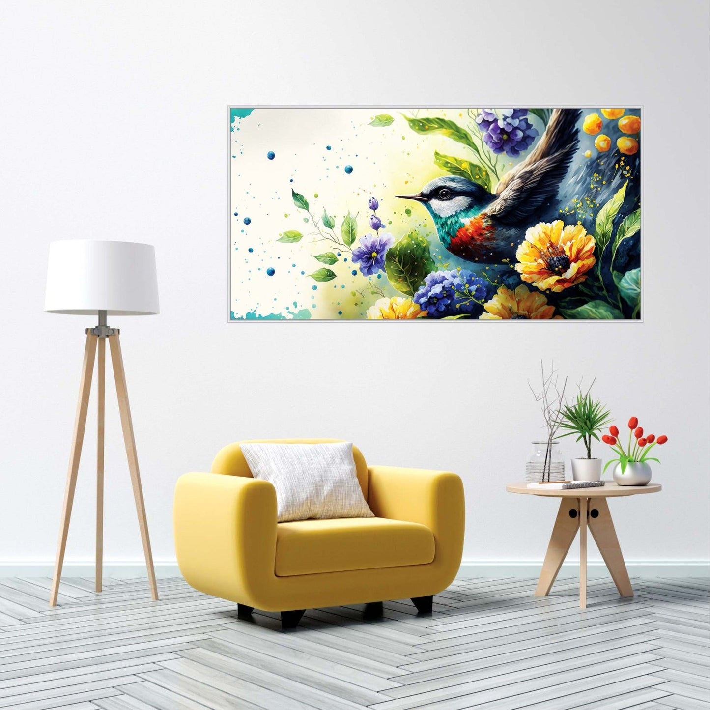 Vibrant Birdsong Canvas Wall Art