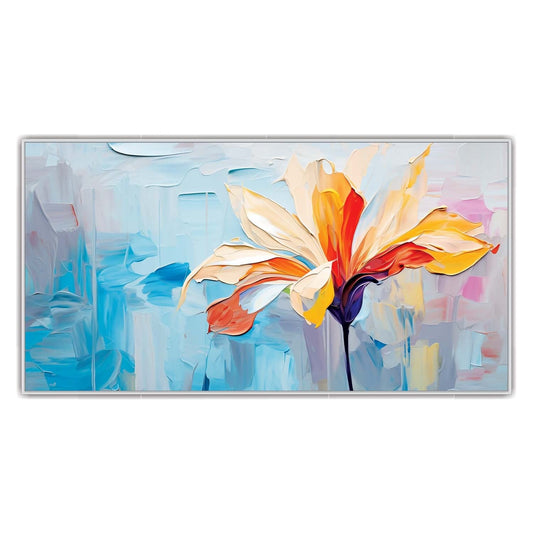 Colorful Abstract Flower Canvas Wall Art