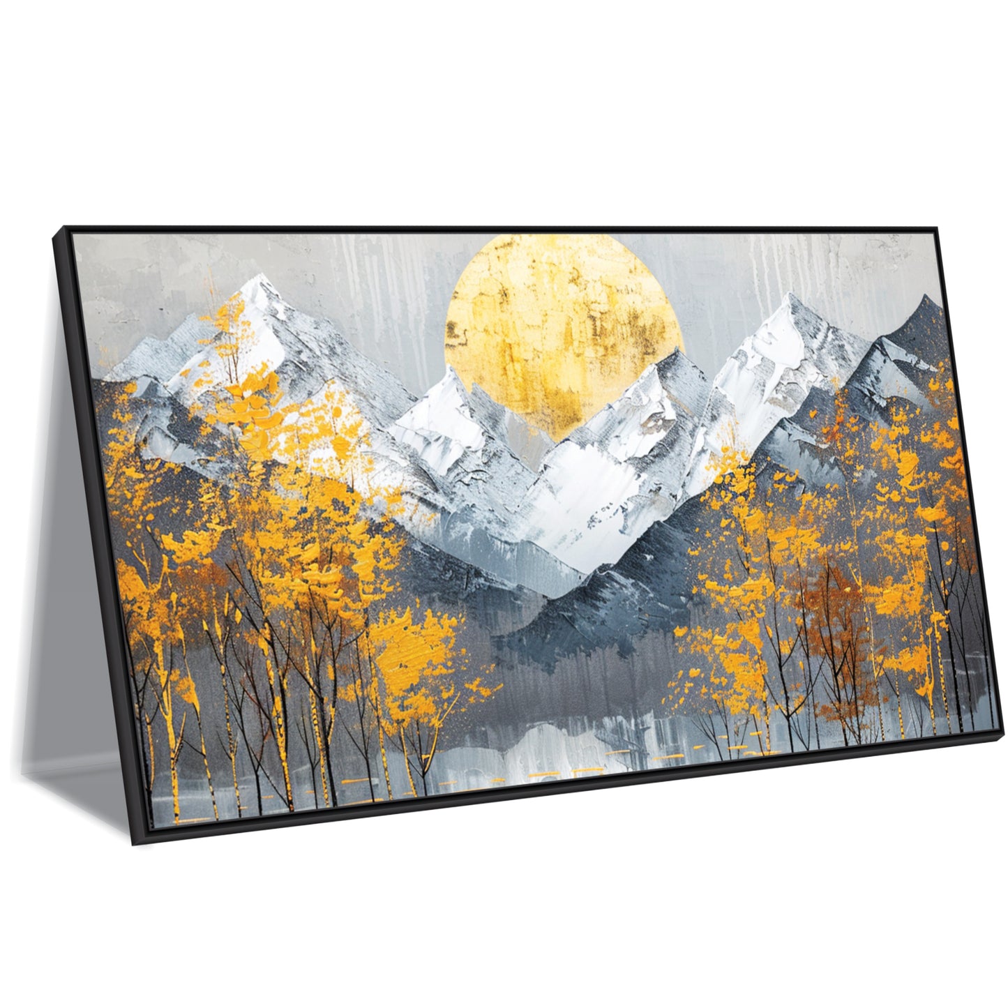 Golden Sunrise in the Alpine Wilderness Canvas Wall Art
