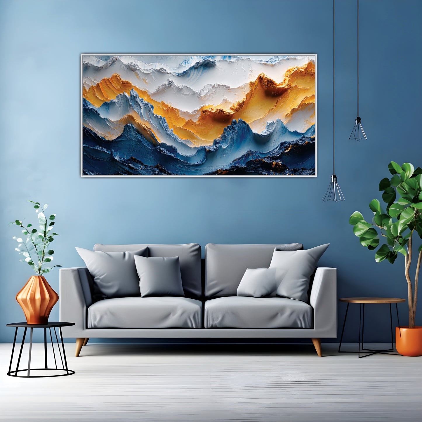 Celestial Currents Canvas Wall Art