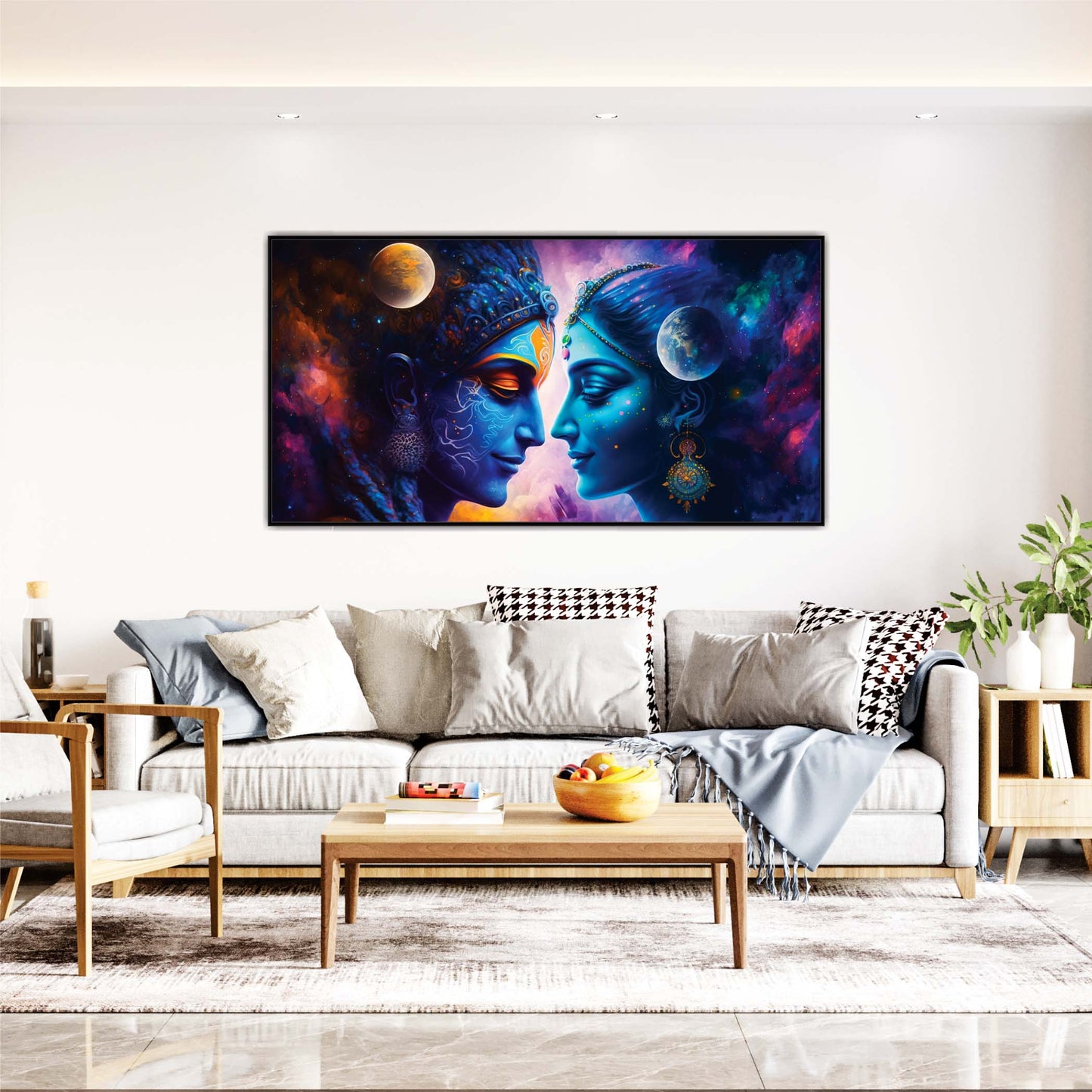 Divine Constellations Canvas Wall Art.