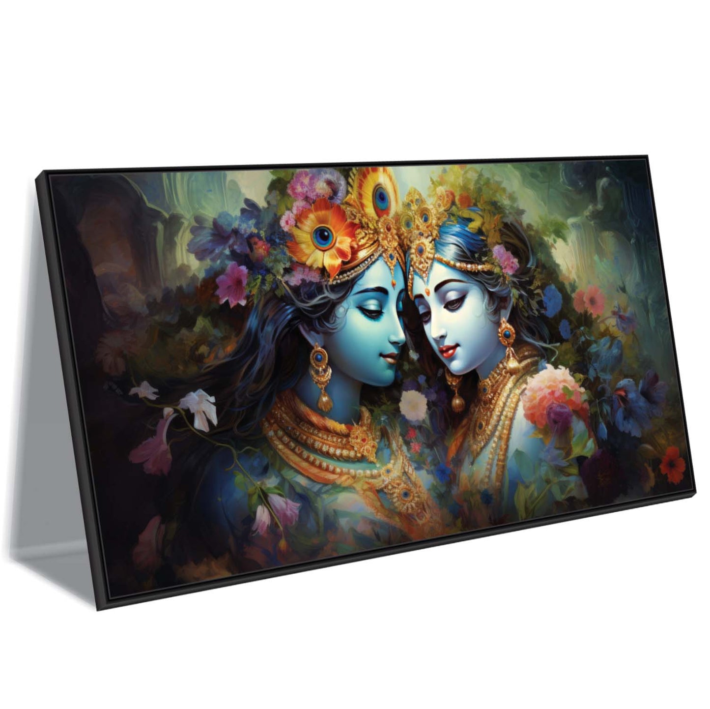 Soulful Radha Krishna Canvas Wall Art.