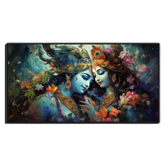 Radha Krishna Grace Canvas Wall Art.
