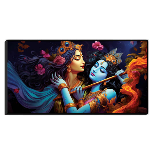 Whispers of Krishna's Flute Canvas Wall Art.