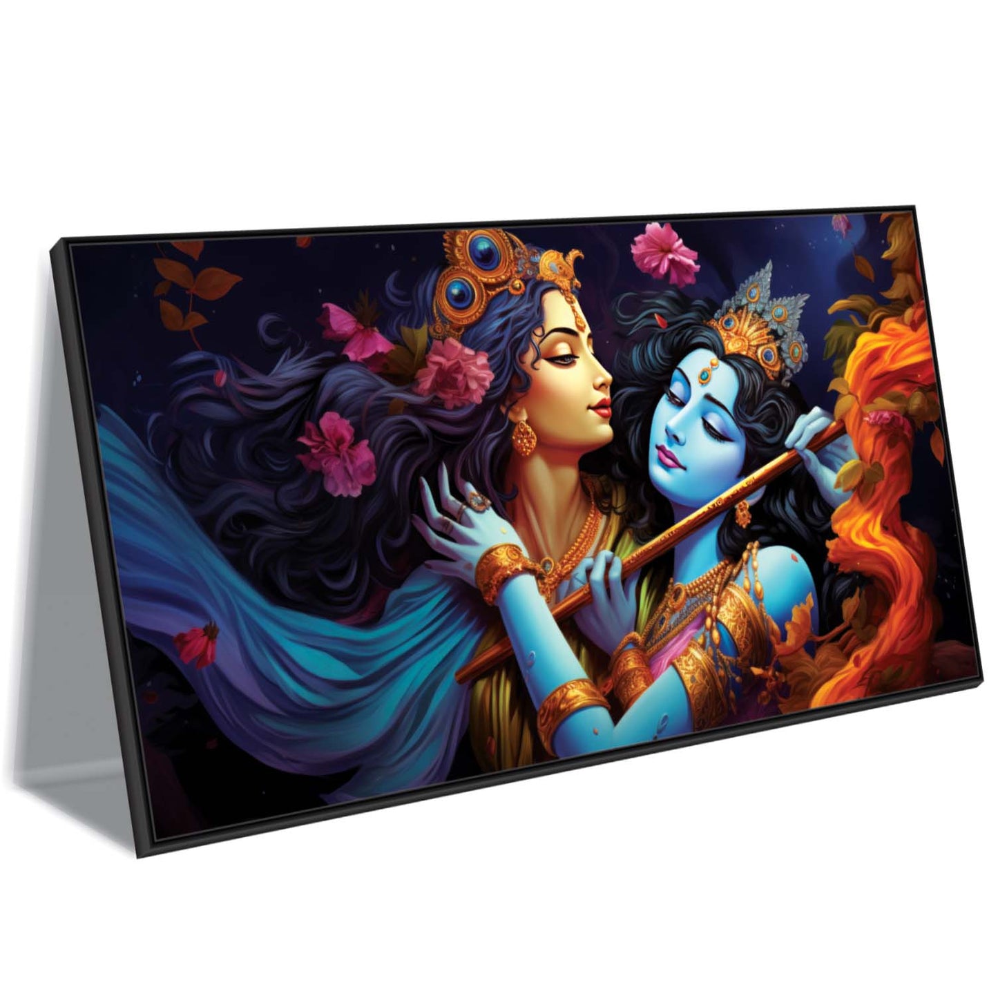 Whispers of Krishna's Flute Canvas Wall Art.
