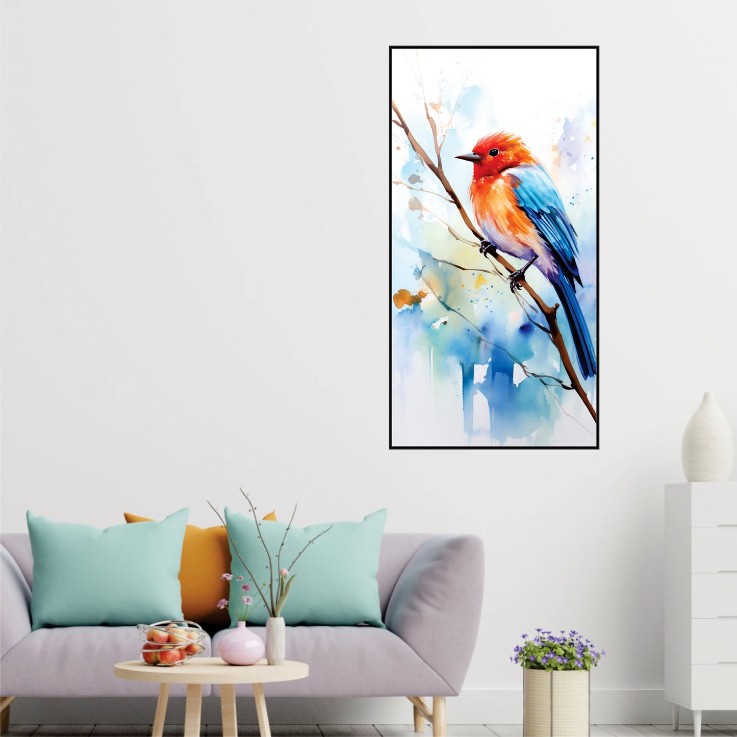 Azure Whisper Canvas Wall Art