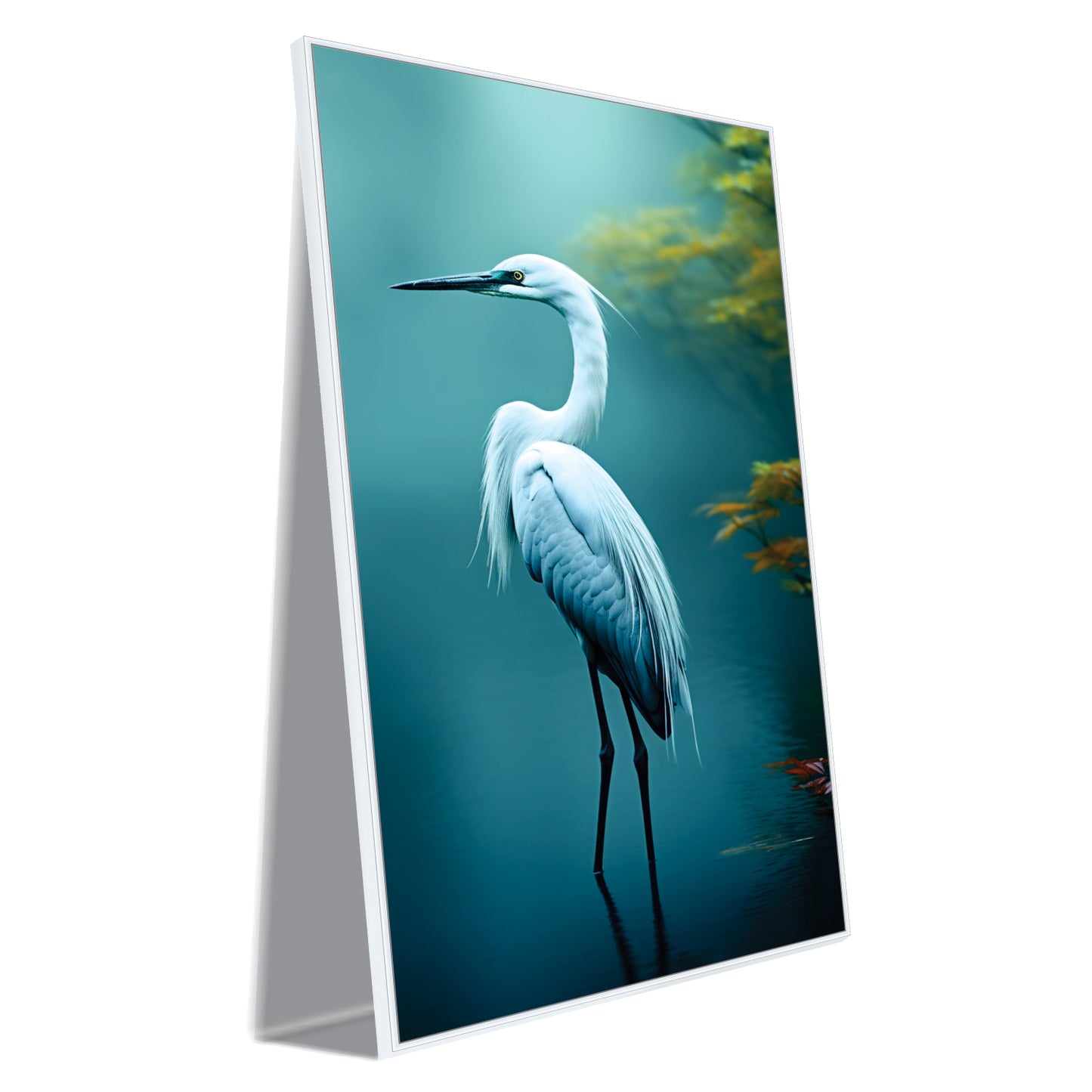 Elegance in Blue Haze Canvas Wall Art