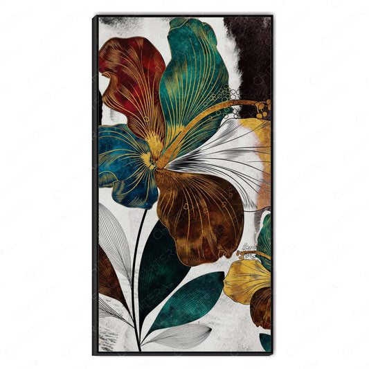 Velvet Flora floral canvas wall art by Chitera with vibrant botanical design for stylish home décor