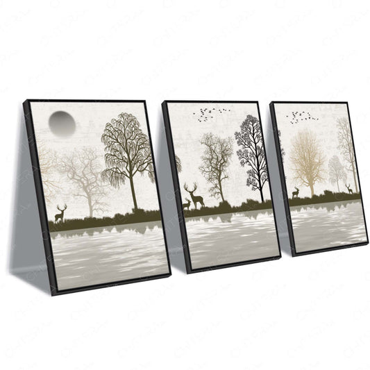 Nature’s Harmony Trio Canvas Wall Art