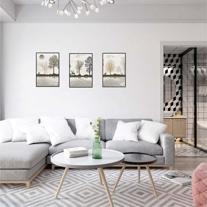 Nature’s Harmony Trio Canvas Wall Art