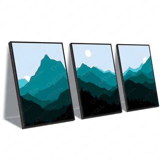 Whispers of the Mountains Trio Canvas Wall Art