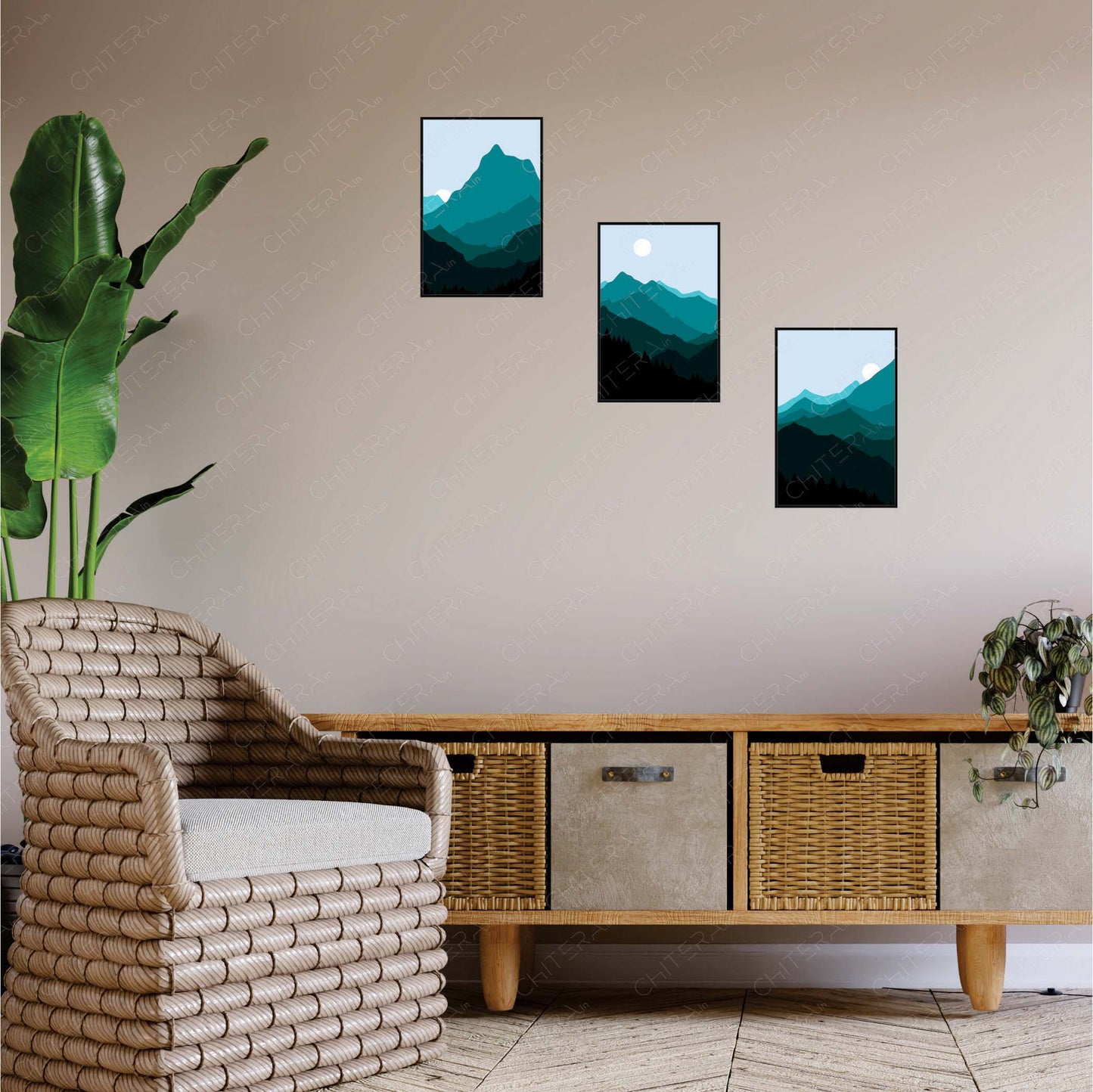Whispers of the Mountains Trio Canvas Wall Art