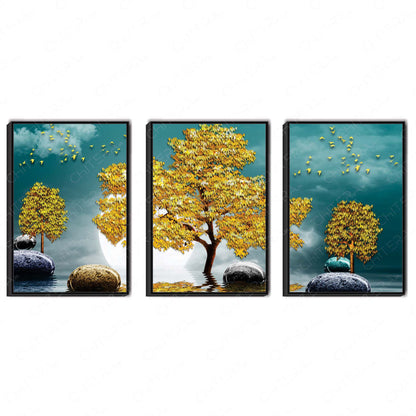 Nature’s Elegance Trio Canvas Wall Art