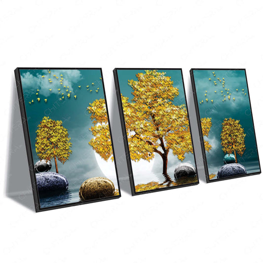 Nature’s Elegance Trio Canvas Wall Art