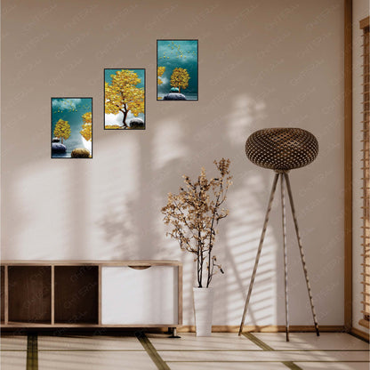 Nature’s Elegance Trio Canvas Wall Art