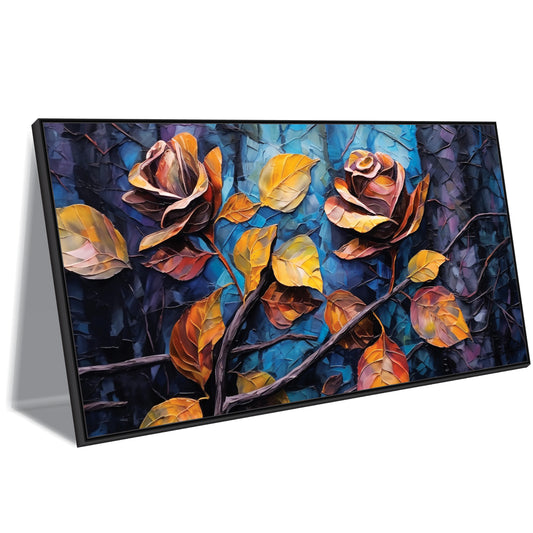 Crimson Shadows Canvas Wall Art