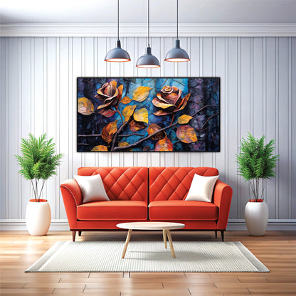 Crimson Shadows Canvas Wall Art