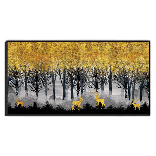 Deer in the Dusk Light Canvas Wall Art