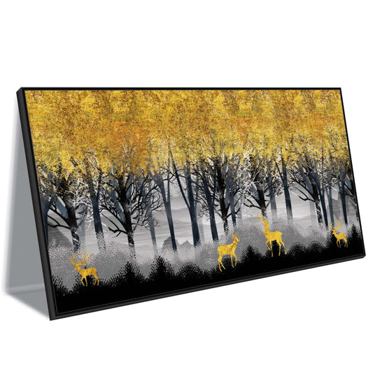 Deer in the Dusk Light Canvas Wall Art