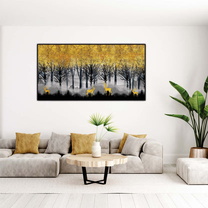Deer in the Dusk Light Canvas Wall Art
