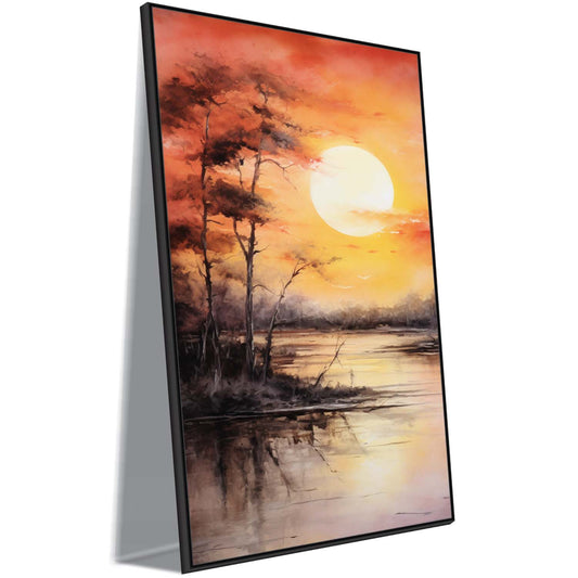 Golden Haze Canvas Wall Art