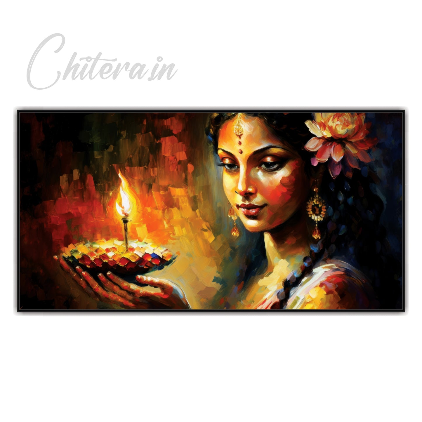 Radha beautiful Canvas Art