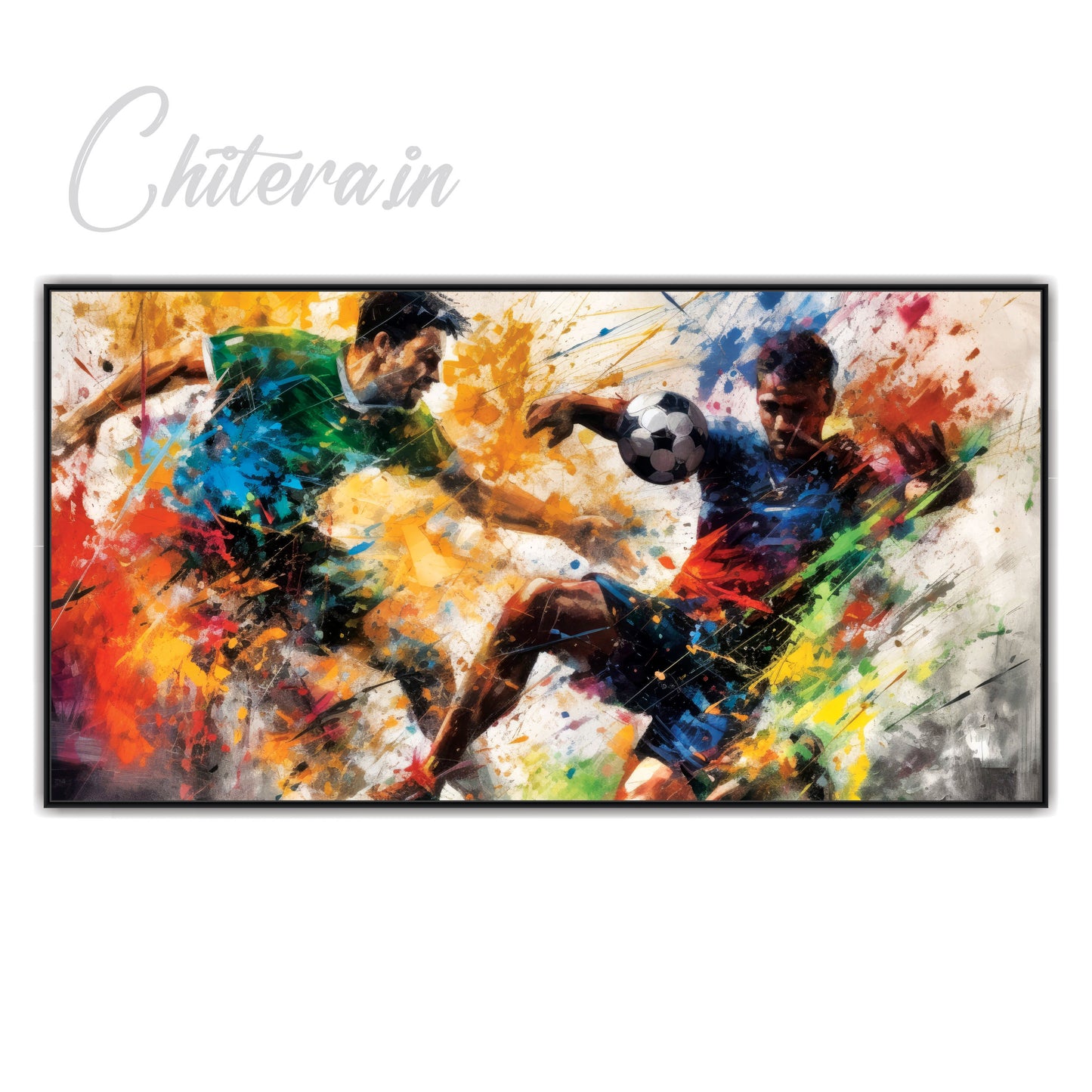 Dynamic Hues Canvas Print Wall Painting