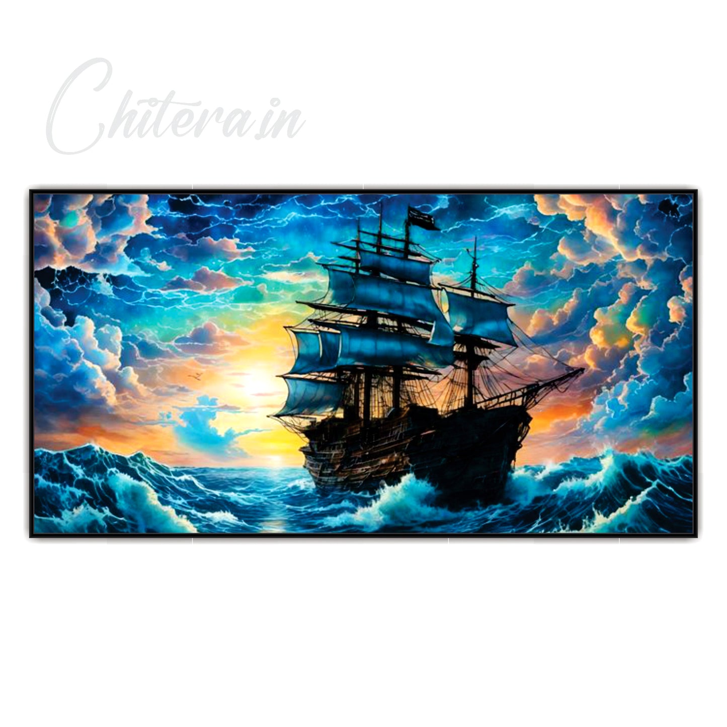 Boating view Canvas Print Wall Painting