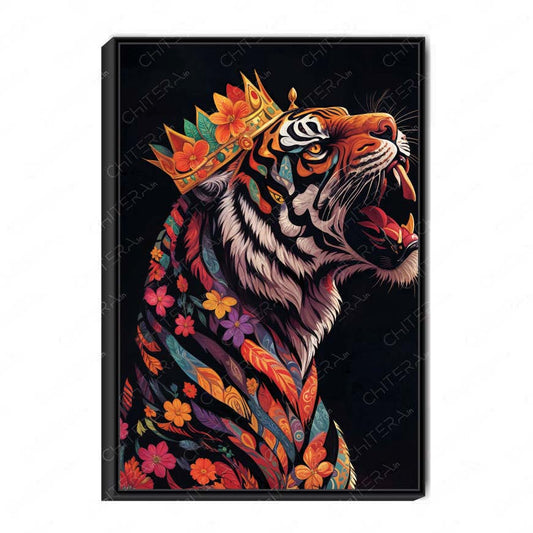 Regal Tiger – Strength in Every Shade Canvas Wall Art