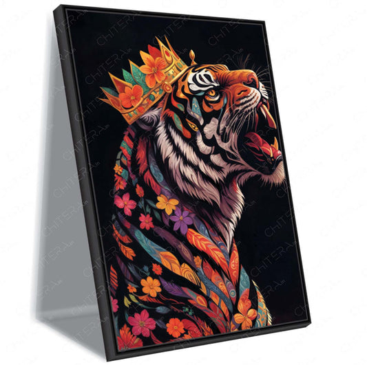 Regal Tiger – Strength in Every Shade Canvas Wall Art
