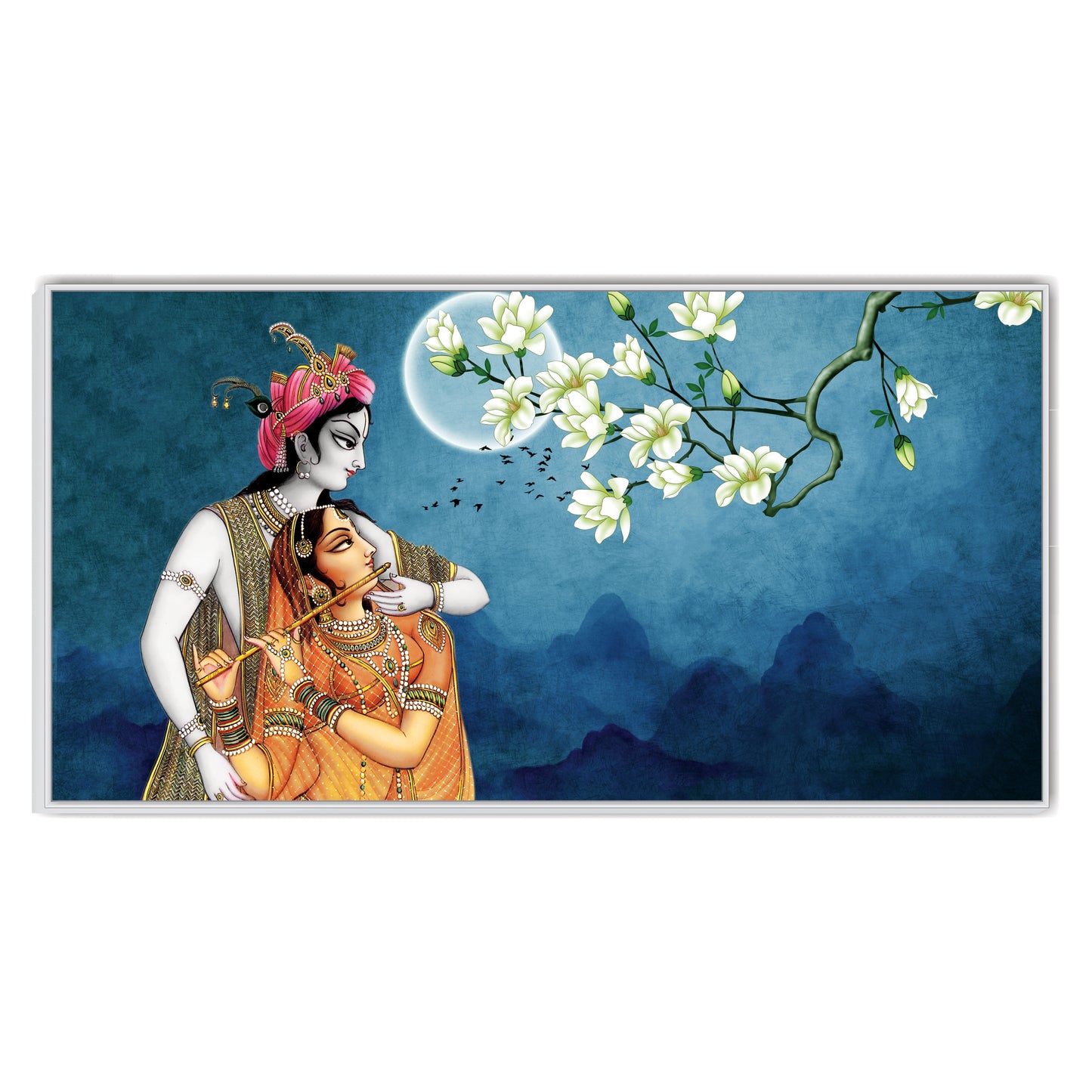 Radha Krishna Canvas Wall Painting