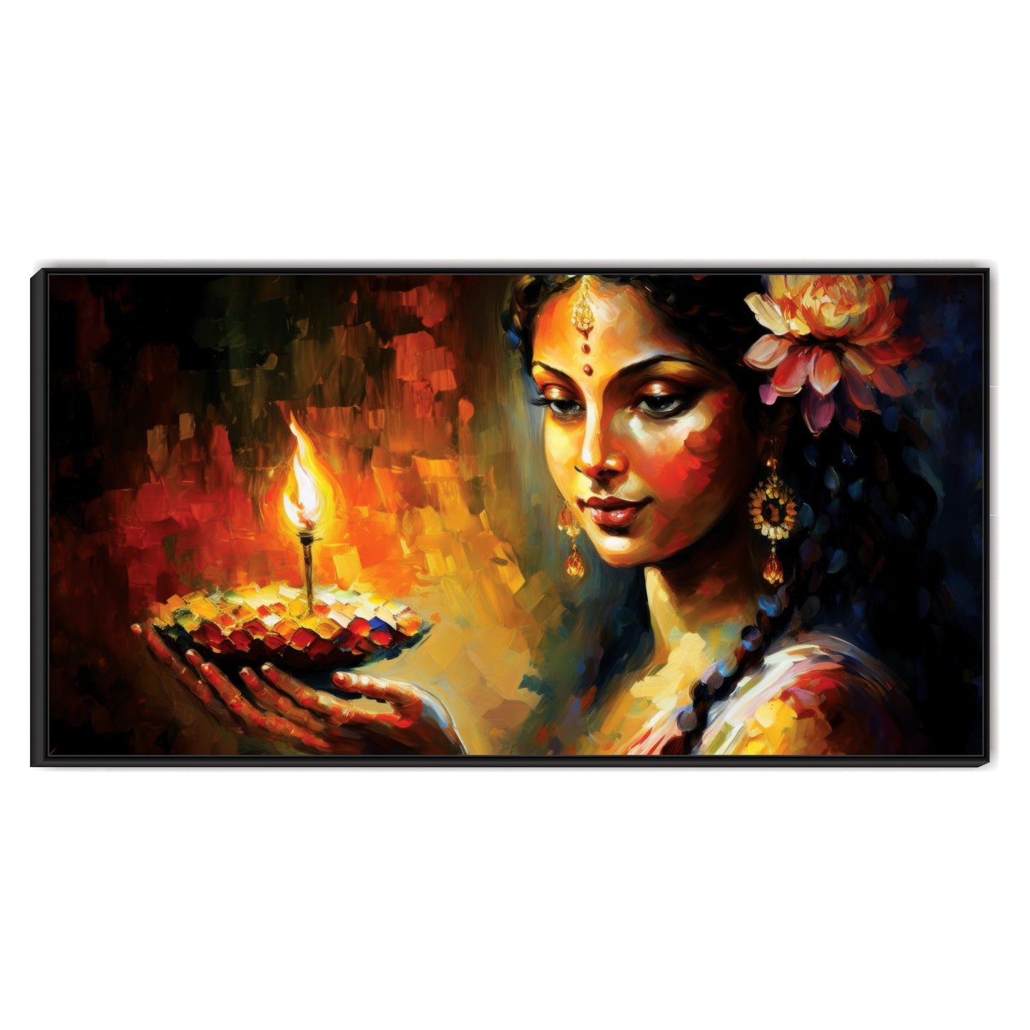 Radha beautiful Canvas Art