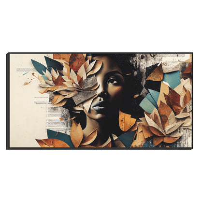 Woman Elegance Autumn Nature Canvas Art Wall Painting