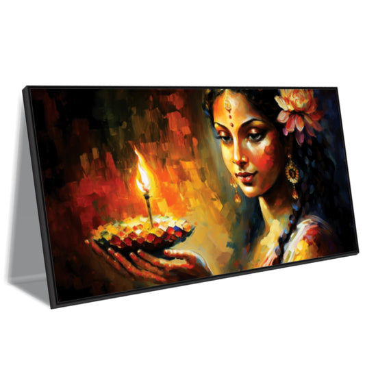 Radha beautiful Canvas Art