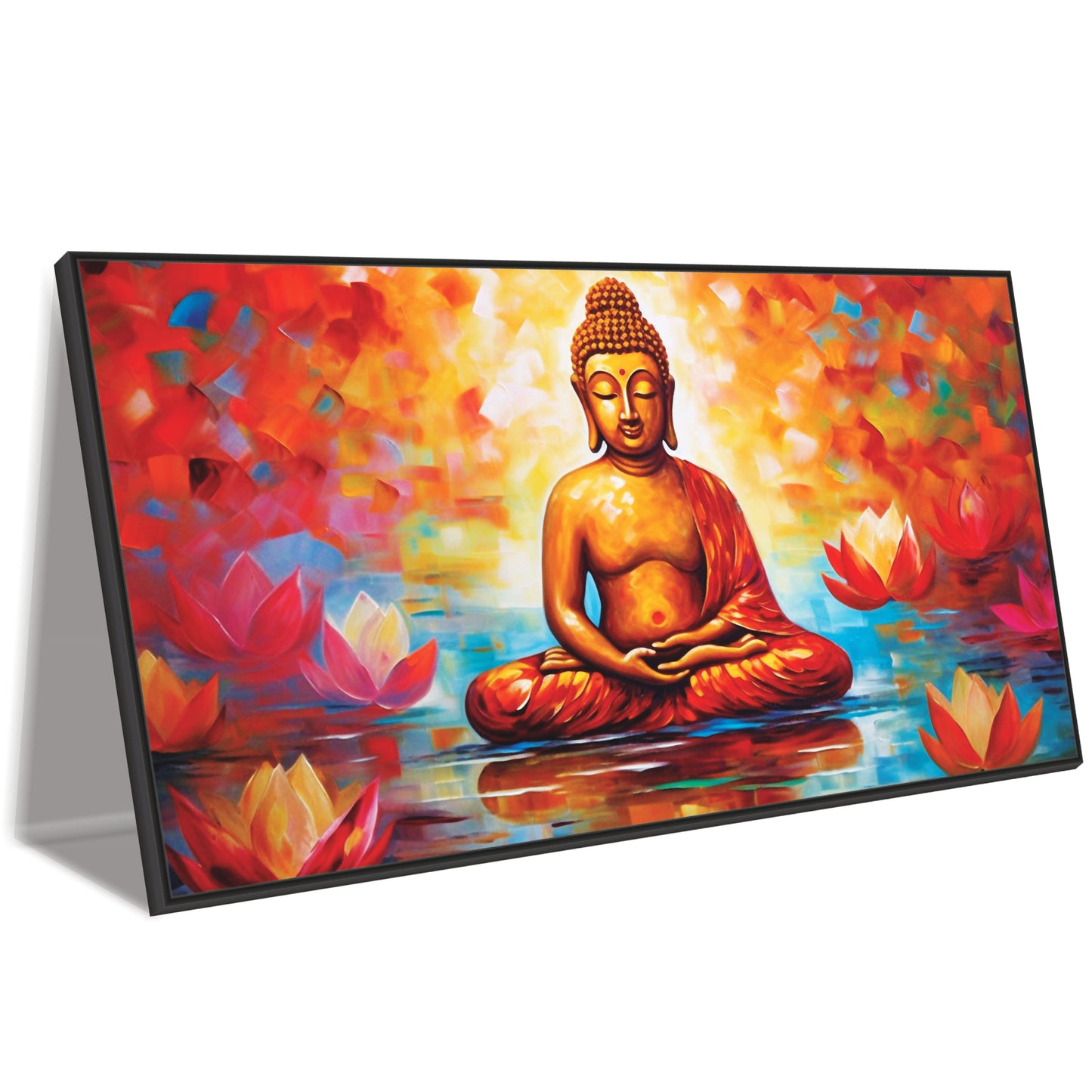 3D Flower Buddha Canvas Art Canvas Print Wall Painting