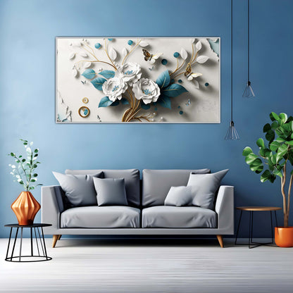 Blossoms in Stillness Canvas Wall Art