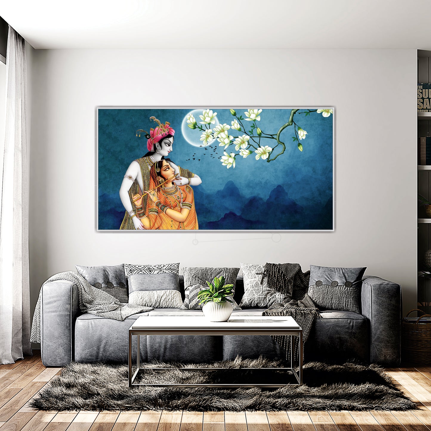 Radha Krishna Canvas Wall Painting