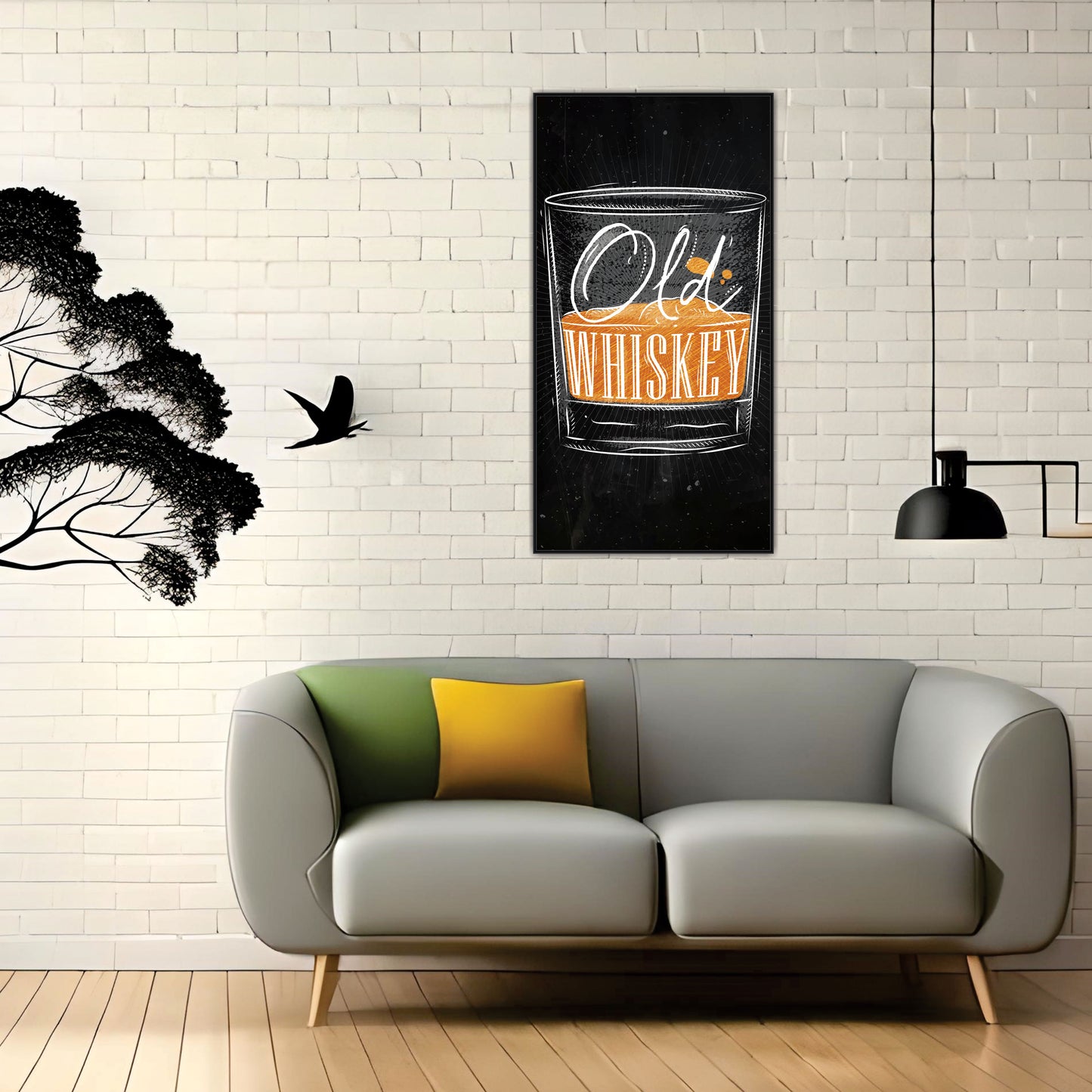 Whiskey Old Color Canvas Print Wall Painting