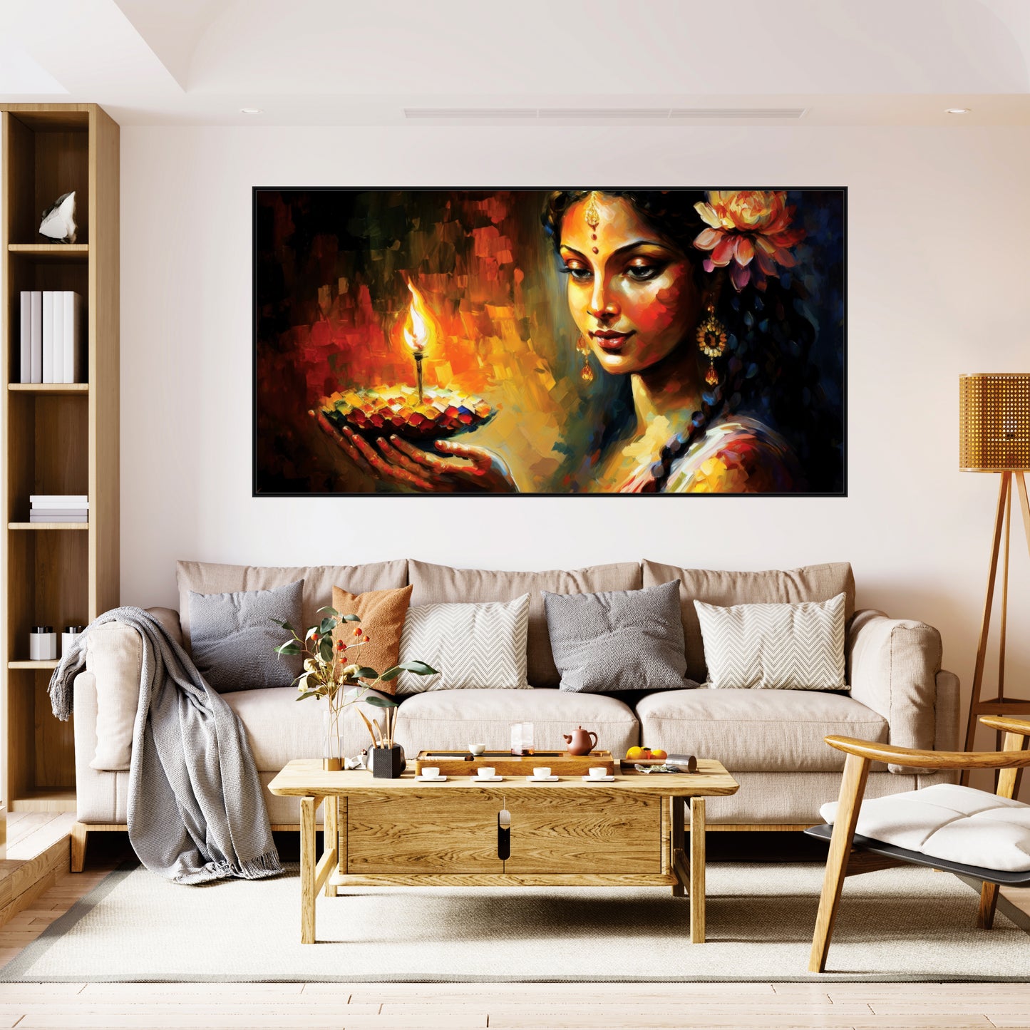 Radha beautiful Canvas Art