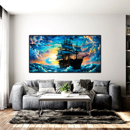 Boating view Canvas Print Wall Painting