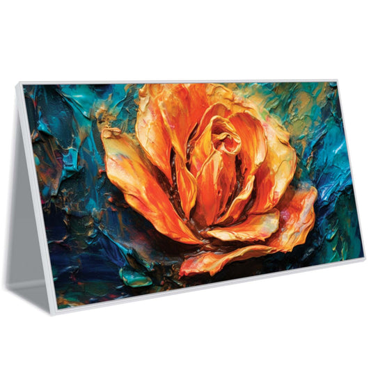 Rose of Flame Canvas Wall Art