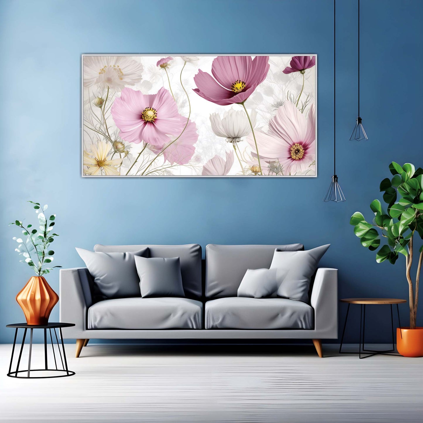 Soft Petal Waltz Canvas Wall Art