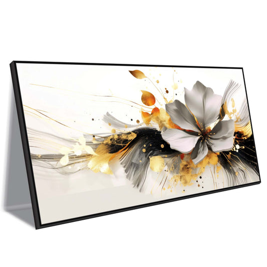 Golden Pulse Canvas Wall Art
