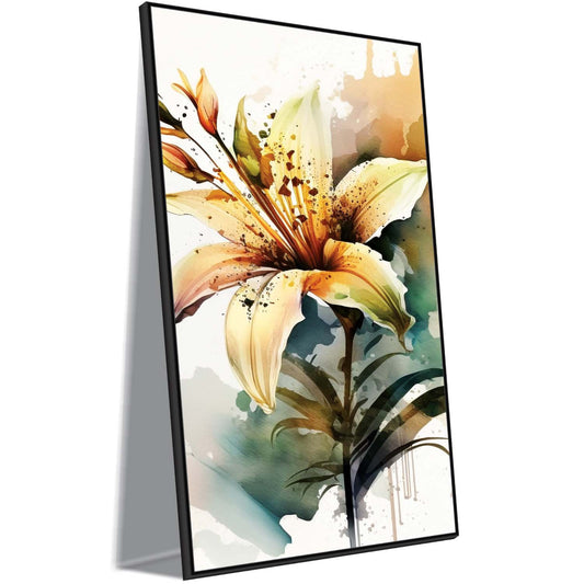 Golden Lily Canvas Wall Art