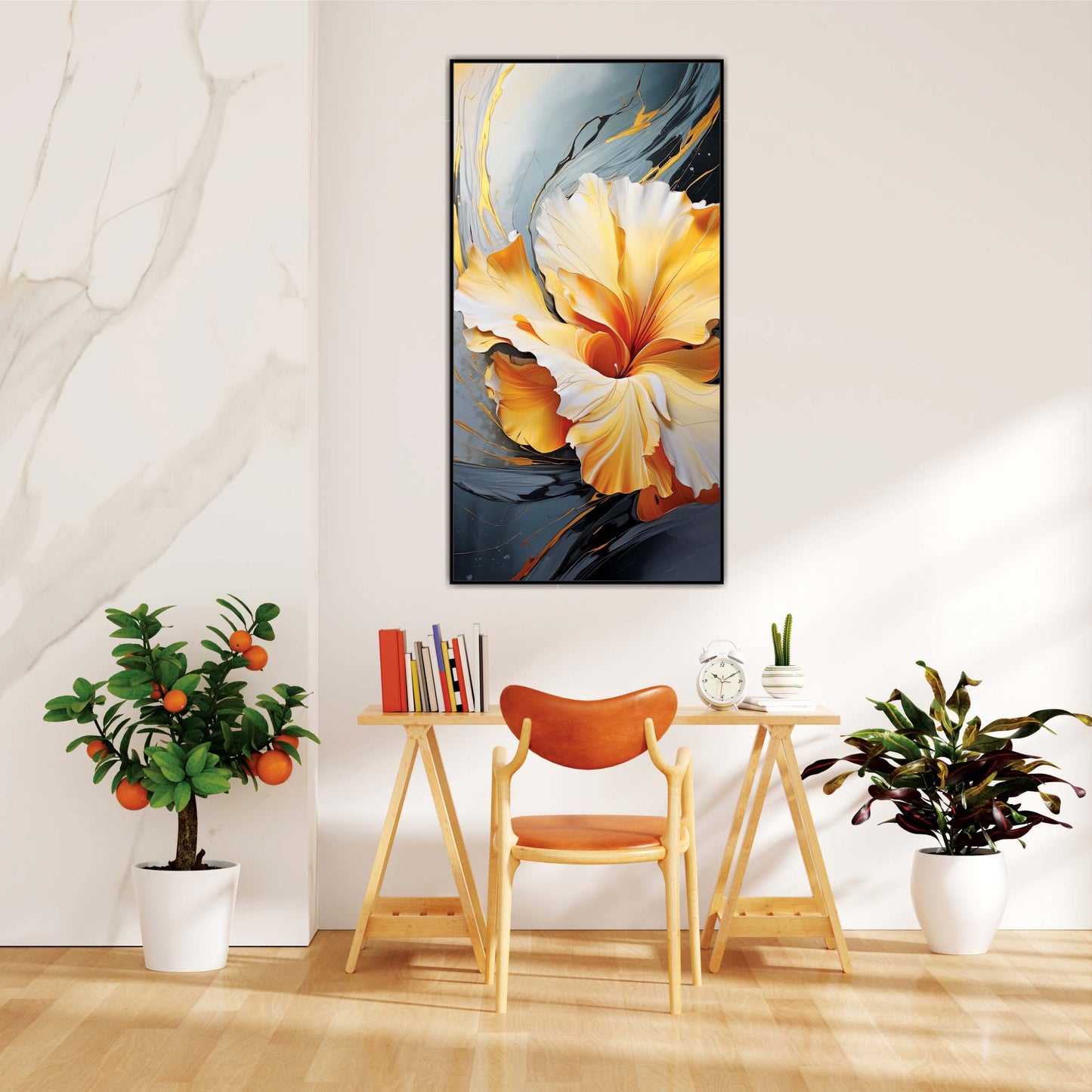 Inferno in Bloom Canvas Wall Art